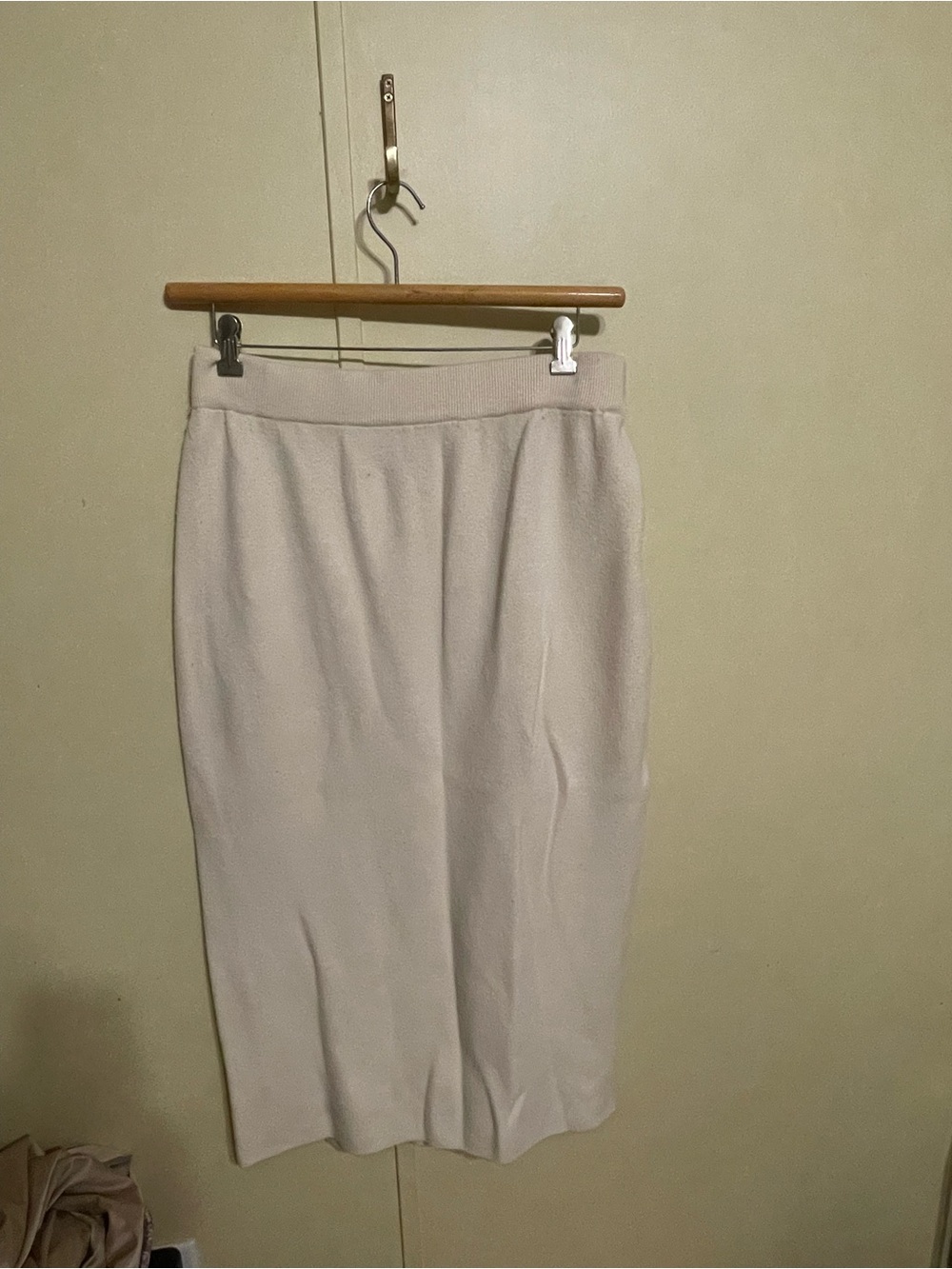 Classic Cream Pencil Skirt - Women